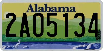 AL license plate 2AO5134