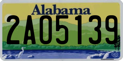AL license plate 2AO5139