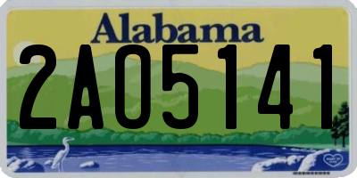 AL license plate 2AO5141