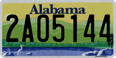 AL license plate 2AO5144