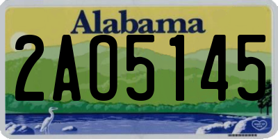 AL license plate 2AO5145