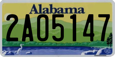 AL license plate 2AO5147