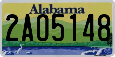 AL license plate 2AO5148