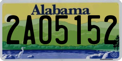AL license plate 2AO5152