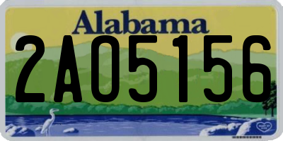 AL license plate 2AO5156