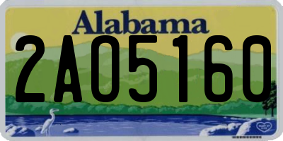 AL license plate 2AO5160