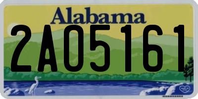 AL license plate 2AO5161