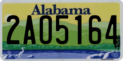 AL license plate 2AO5164