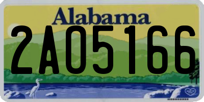 AL license plate 2AO5166