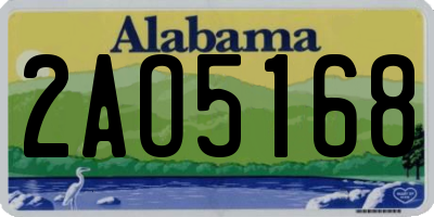 AL license plate 2AO5168