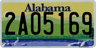 AL license plate 2AO5169