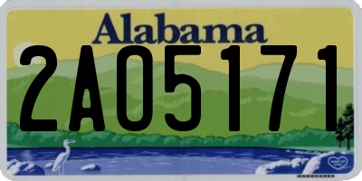 AL license plate 2AO5171