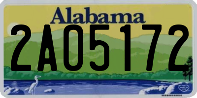 AL license plate 2AO5172