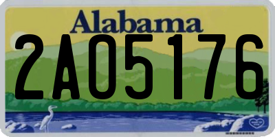 AL license plate 2AO5176