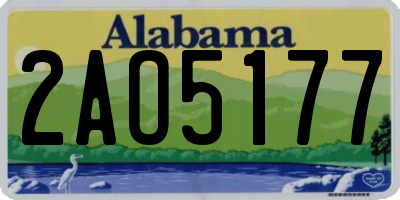 AL license plate 2AO5177