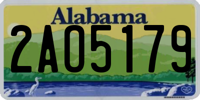 AL license plate 2AO5179