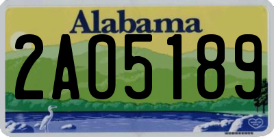AL license plate 2AO5189