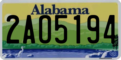AL license plate 2AO5194