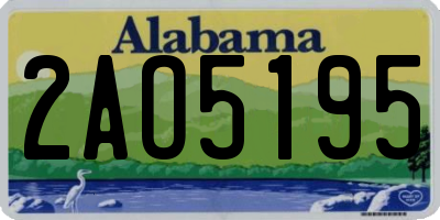 AL license plate 2AO5195
