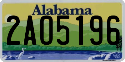 AL license plate 2AO5196