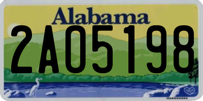 AL license plate 2AO5198