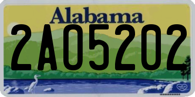 AL license plate 2AO5202