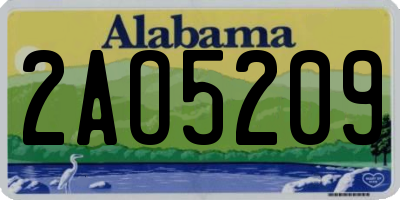 AL license plate 2AO5209