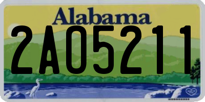 AL license plate 2AO5211