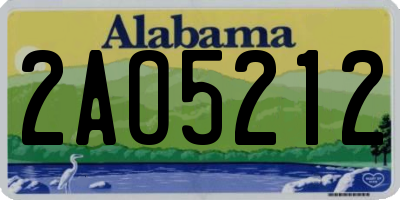 AL license plate 2AO5212