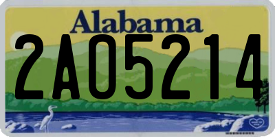 AL license plate 2AO5214