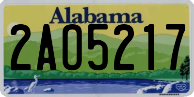 AL license plate 2AO5217