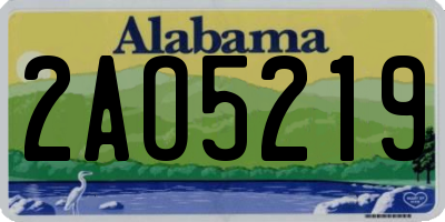 AL license plate 2AO5219