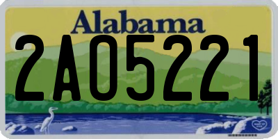 AL license plate 2AO5221