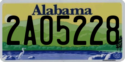 AL license plate 2AO5228