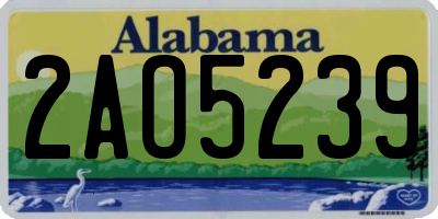 AL license plate 2AO5239