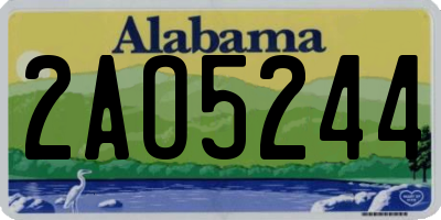 AL license plate 2AO5244