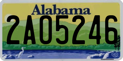 AL license plate 2AO5246