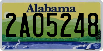 AL license plate 2AO5248