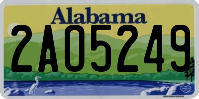 AL license plate 2AO5249