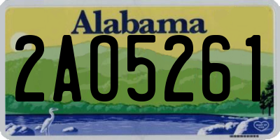 AL license plate 2AO5261