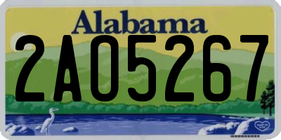 AL license plate 2AO5267