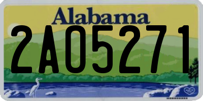 AL license plate 2AO5271