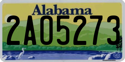 AL license plate 2AO5273