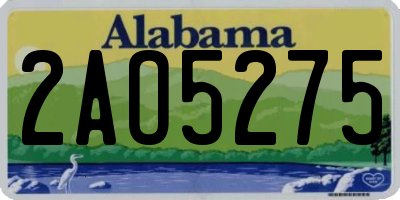 AL license plate 2AO5275