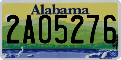 AL license plate 2AO5276