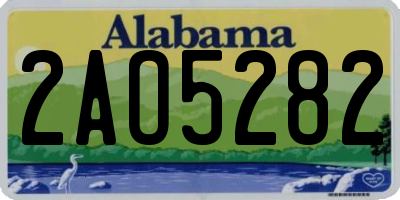 AL license plate 2AO5282