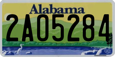 AL license plate 2AO5284