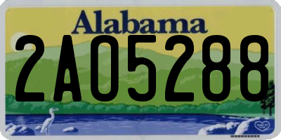 AL license plate 2AO5288
