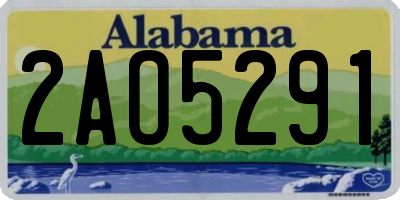 AL license plate 2AO5291