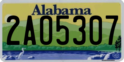 AL license plate 2AO5307